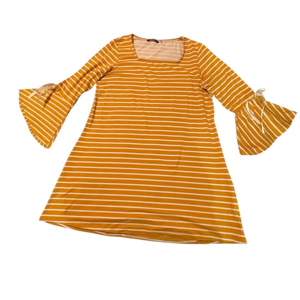 Striped Yellow Kids Dress